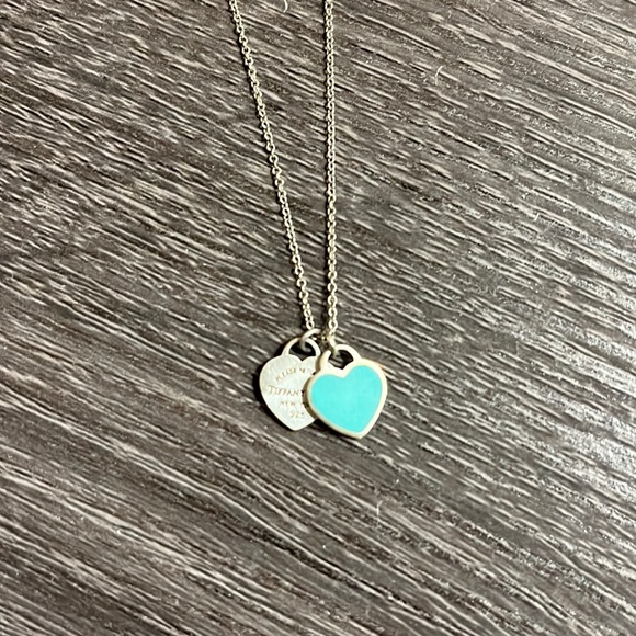 Tiffany & Co. Jewelry Tiffany Blue Double Heart Tag Pendant Poshmark